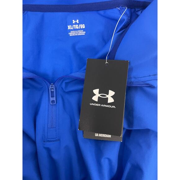 Under Armour Meridian Jacket Men's XL Navy Blue Quarter Zip Pullover NWT - Picture 4 of 10